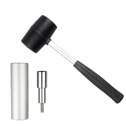 BIKERSAY BT042T Bicycle Fork Star Nut Installation Tool Bowl Set Toothless Bike Sunflower Installation Tools with Rubber Hammer, BT042T
