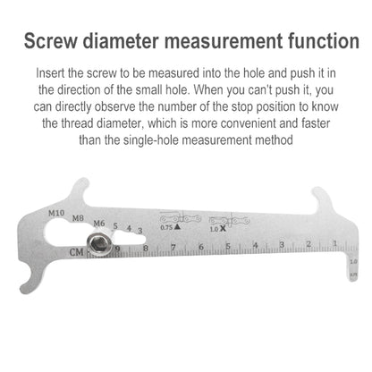 BIKERSAY BT035S Bicycle Chain Wear Checker MTB Chains Gauge Measurement Ruler Repair Tool, BT035S