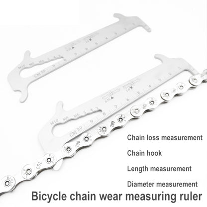 BIKERSAY BT035S Bicycle Chain Wear Checker MTB Chains Gauge Measurement Ruler Repair Tool, BT035S