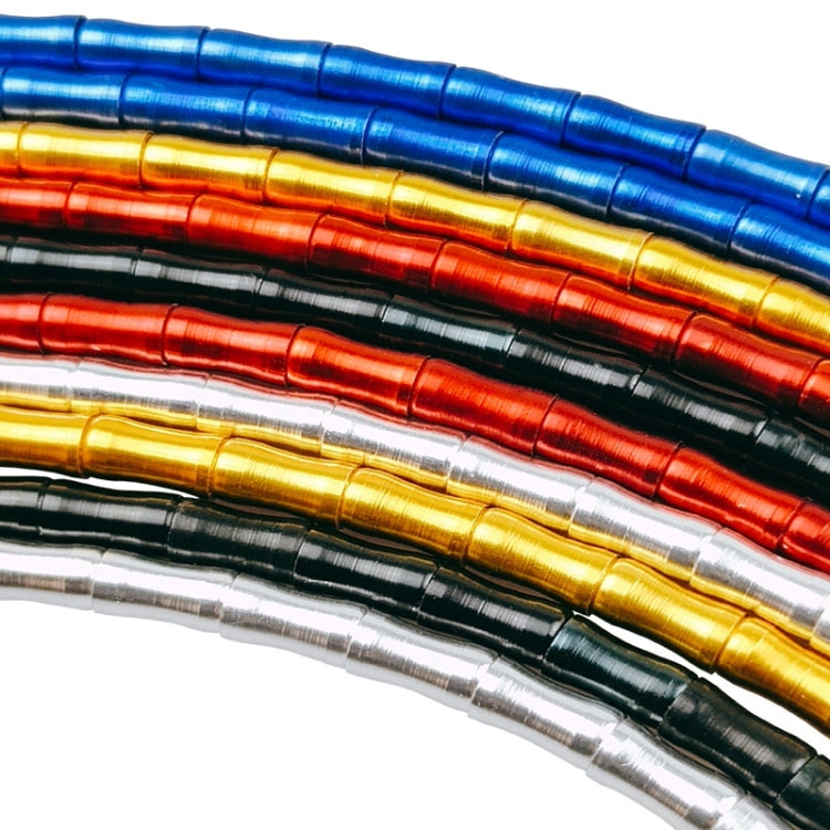 BIKERSAY Bicycle Fishbone Variable Speed Cable Tube Set Aluminum Alloy Bamboo Joint Line Pipes, 1m Black, 1m Green, 1m Gold, 1m Purple, 1m Red, 1m Silver, 1m Blue