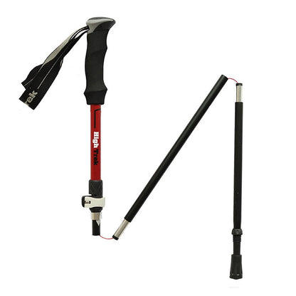 Outdoor Mountaineering Portable Foldable Ultra light Aluminium Alloy Alpenstocks Trekking Poles, Length : 35-125CM, Length : 35-125CM (Red), Length : 35-125CM (Gold), Length : 35-125CM (Blue)