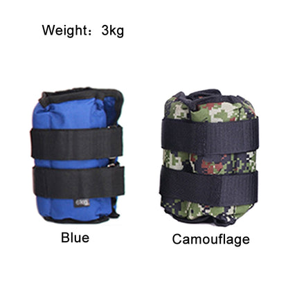 A Pair of Selling Fitness Loading Equipment Ankle Weights Gaiter Sandbags, Adjustable Invisible Running Sports Sandbags, Weight: 3kg, Weight: 3kg