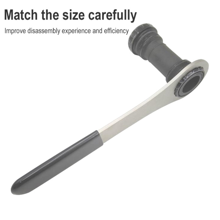 BIKERSAY BB50-12 Bicycle Repair Tools Multi-function Wrench Tool Stainless Steel Axis Spanner, BB50-12