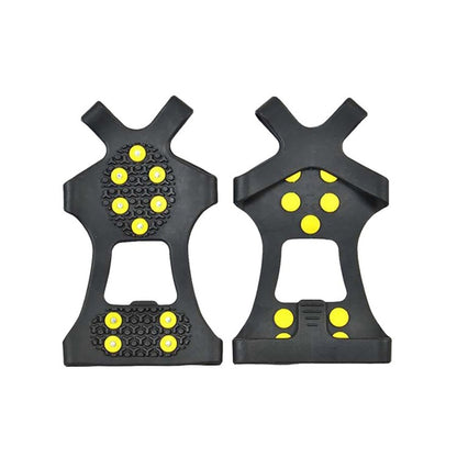 10 Teeth Ice Claw Outdoor Non-slip Shoes Covers for Ice Snow Ground, Size : L, Size : L