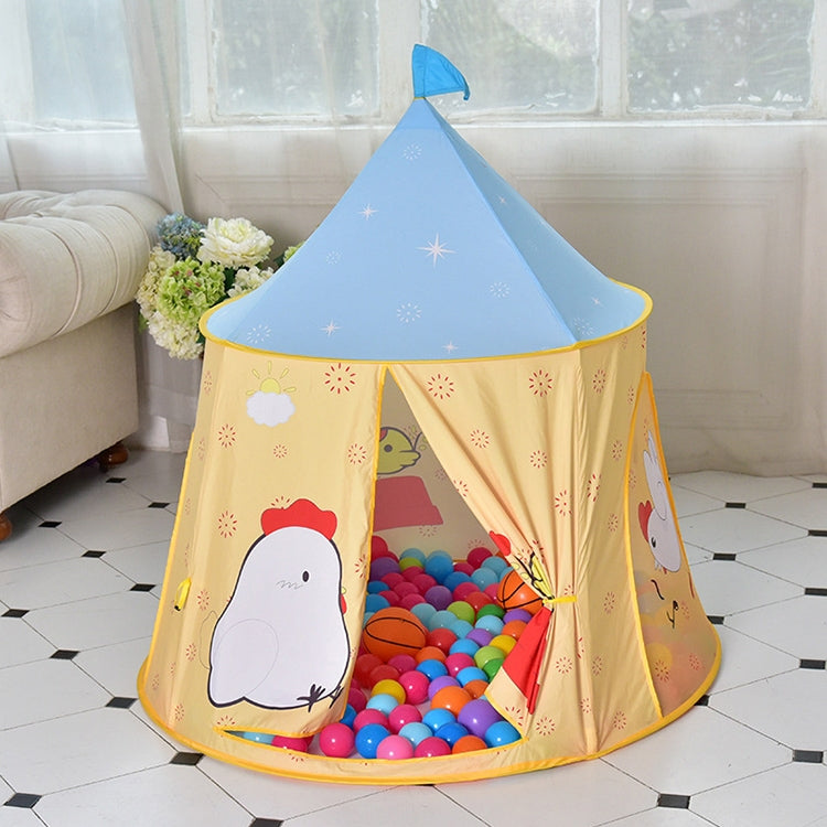 Chick Pattern Children Indoor Outdoor Tent Play House Ocean Balls Game Castle, Chick Pattern