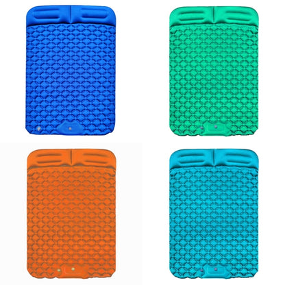Outdoor Camping Foot-step Automatic Inflatable Cushion Portable TPU Inflatable Double Bed, Size: 195 x 119 x 16cm, Foot-step Dark Blue, Foot-step Orange, Foot-step Emerald, Foot-step Peacock Blue