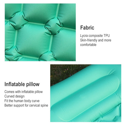 Outdoor Camping Foot-step Automatic Inflatable Cushion Portable TPU Inflatable Double Bed, Size: 195 x 119 x 16cm, Foot-step Dark Blue, Foot-step Orange, Foot-step Emerald, Foot-step Peacock Blue