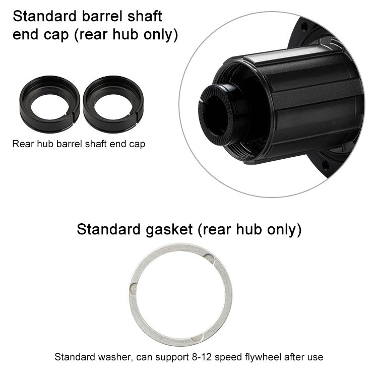 GUB 1421 Carbon Fiber Disc Bike Hub, GUB 1421