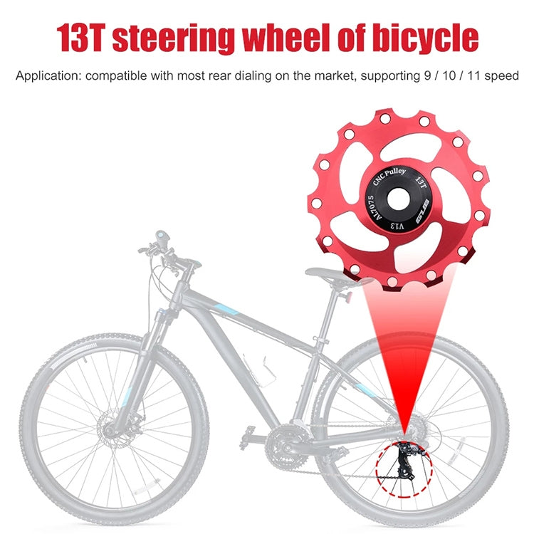GUB V13 13T Bicycle Rear Derailleur Jockey Wheel