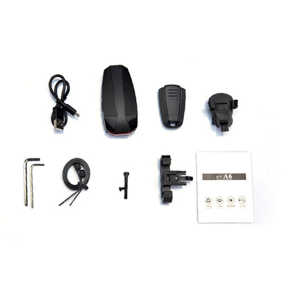 ANTUSI A6 USB Charging COB Light Source Smart Cycling Bike Warning Alarm Tail Light with Remote Control, A6