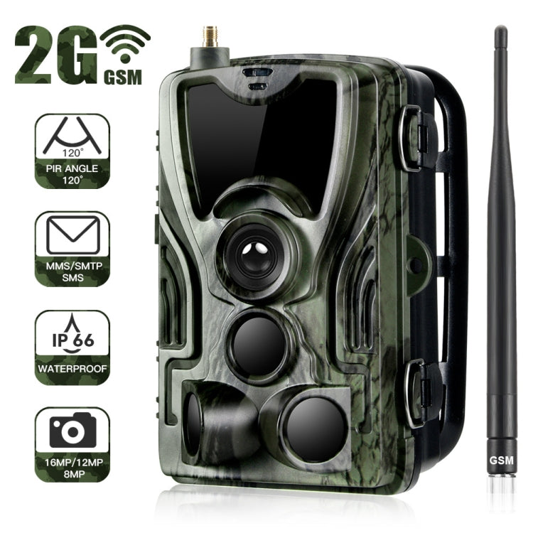 HC801M 2G GSM Waterproof IP66 IR Night Vision Security Hunting Trail Camera, 120 Degree PIR Angle, HC801M 2G GSM