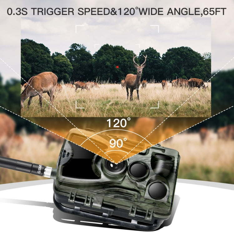HC801M 2G GSM Waterproof IP66 IR Night Vision Security Hunting Trail Camera, 120 Degree PIR Angle, HC801M 2G GSM