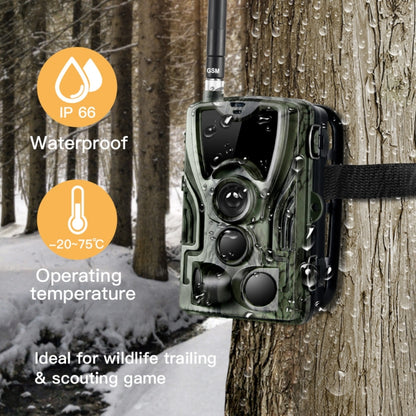 HC801M 2G GSM Waterproof IP66 IR Night Vision Security Hunting Trail Camera, 120 Degree PIR Angle, HC801M 2G GSM