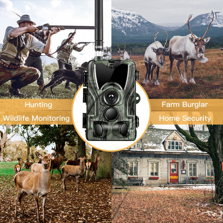 HC801M 2G GSM Waterproof IP66 IR Night Vision Security Hunting Trail Camera, 120 Degree PIR Angle, HC801M 2G GSM