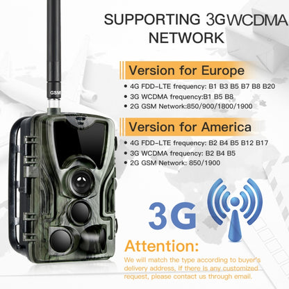 HC801G 3G WCDMA Waterproof IP66 IR Night Vision Security Hunting Trail Camera, 120 Degree PIR Angle, HC801G 3G WCDMA