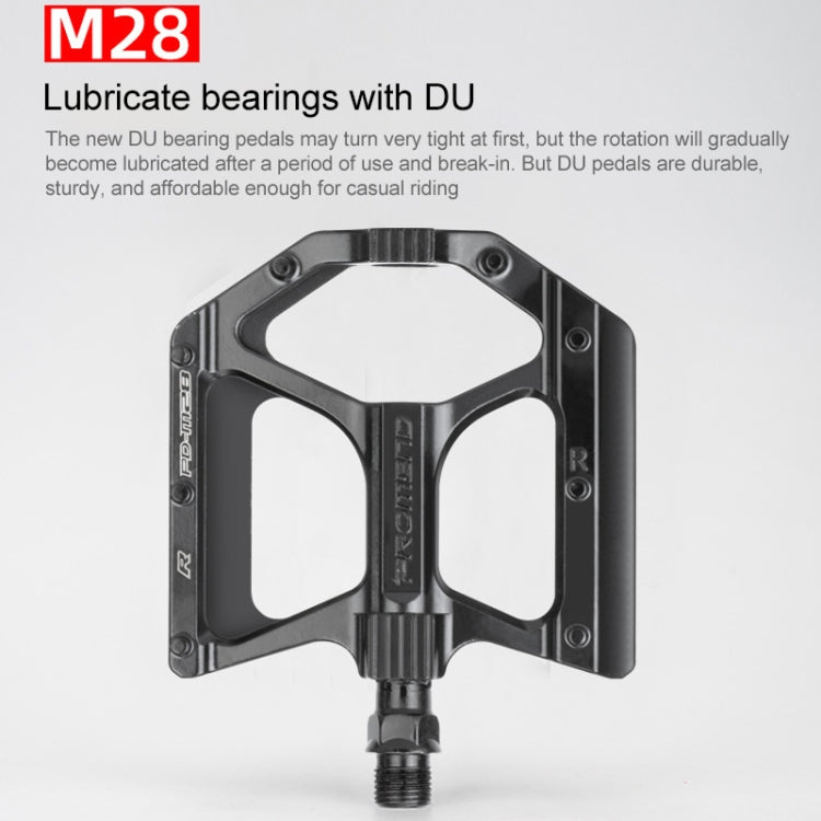 PROMEND PD-M28 1 Pair Bicycle Aluminum Alloy DU Bearings Pedals, PD-M28
