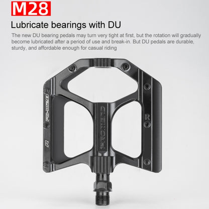 PROMEND PD-M28 1 Pair Bicycle Aluminum Alloy DU Bearings Pedals, PD-M28