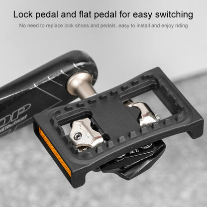 PROMEND PD-M04 1 Pair Mountain Bicycle Lock Pedal Turn Flat Pedal Buckle, PD-M04