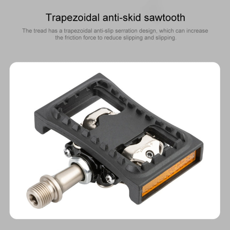 PROMEND PD-M04 1 Pair Mountain Bicycle Lock Pedal Turn Flat Pedal Buckle, PD-M04