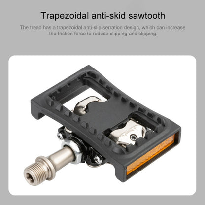 PROMEND PD-M04 1 Pair Mountain Bicycle Lock Pedal Turn Flat Pedal Buckle, PD-M04