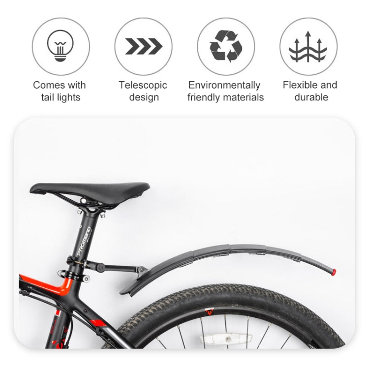 PROMEND NB-28370 1 Pair Bicycle Quick Release Plastic Retractable Mudguard, PROMEND NB-28370