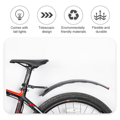 PROMEND NB-28370 1 Pair Bicycle Quick Release Plastic Retractable Mudguard, PROMEND NB-28370