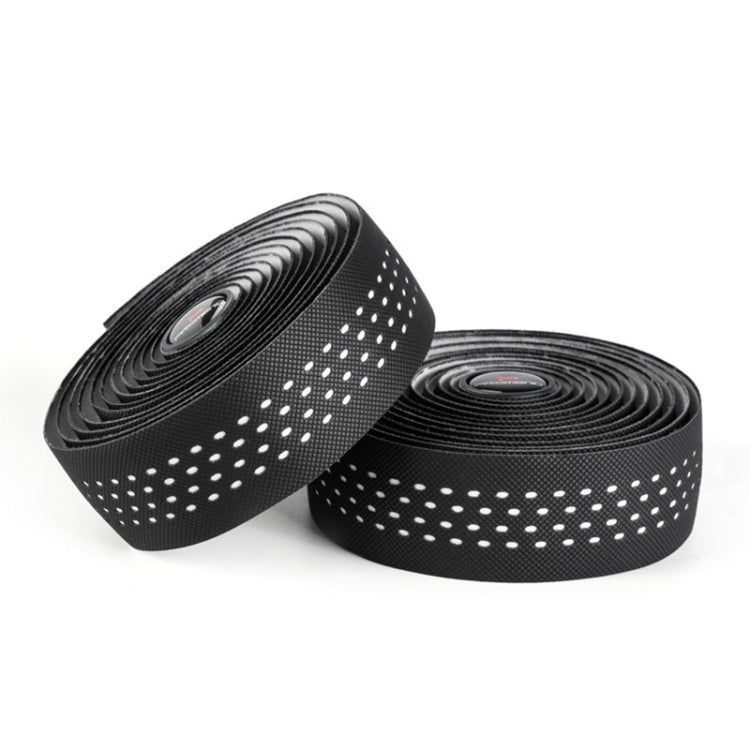 PROMEND GR-082 1 Pair Two-color Antiskid Bicycle Grips Tape, 215x3cm Black, 215x3cm Black+Green, 215x3cm Black Blue, 215x3cm Black White