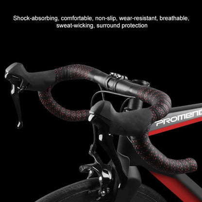 PROMEND GR-082 1 Pair Two-color Antiskid Bicycle Grips Tape, 215x3cm Black, 215x3cm Black+Green, 215x3cm Black Blue, 215x3cm Black White