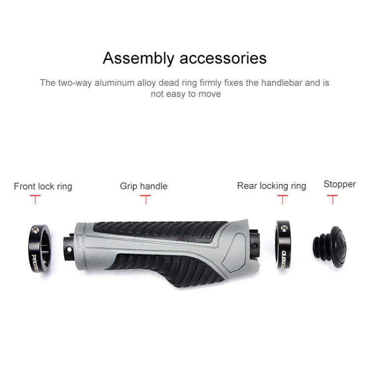 PROMEND GR-504 1 Pair TPR Ergonomic Ball Bicycle Grip Cover, GR-504