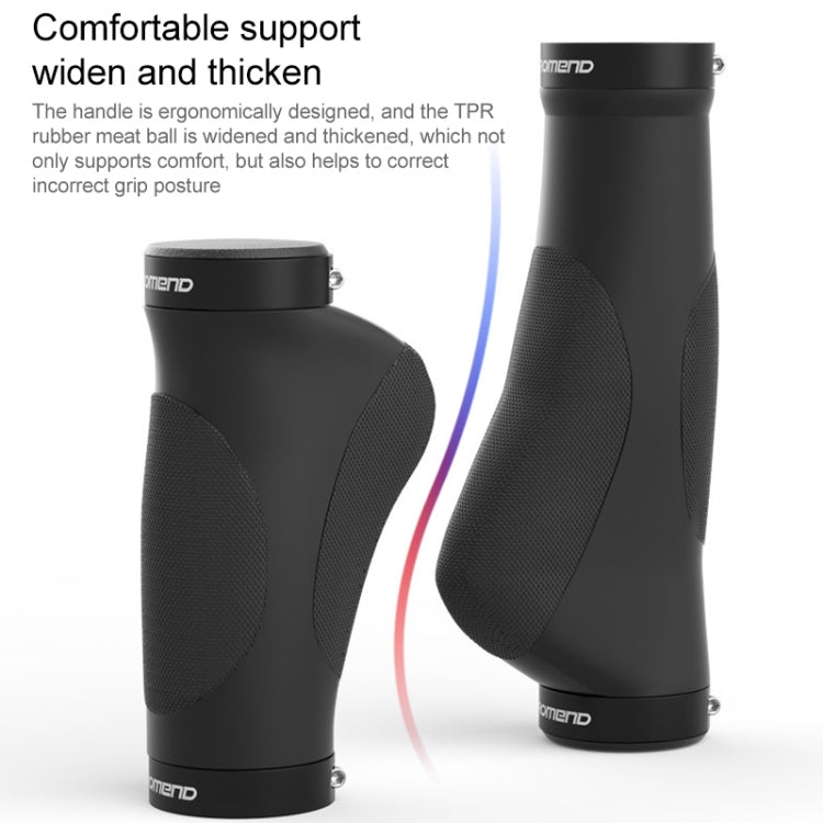 PROMEND GR-506 1 Pair Rubber Ergonomic Ball Bicycle Grip Cover (90mm+130mm), GR-506 90mm+130mm