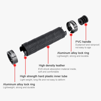 PROMEND GR-515 1 Pair Shock-absorbing Anti-skid Mountain Bike Grips Cover, GR-515