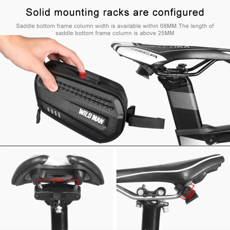 WILD MAN ES7 1.2L Rainproof Bicycle Bag Frame Front Top Tube Cycling Bag, ES7 (Black)