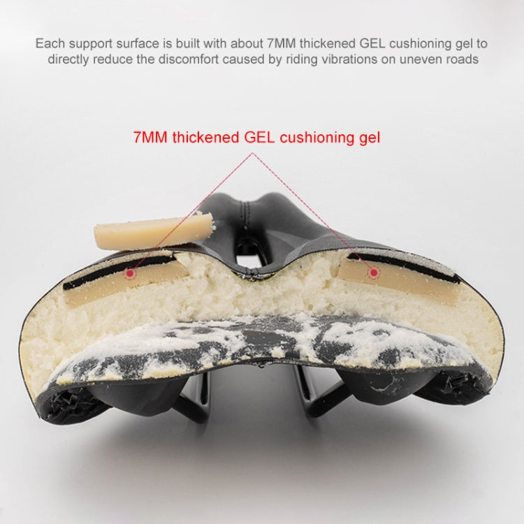 PROMEND SD-565 Hollow Breathable Silicone Bicycle Saddle, SD-565