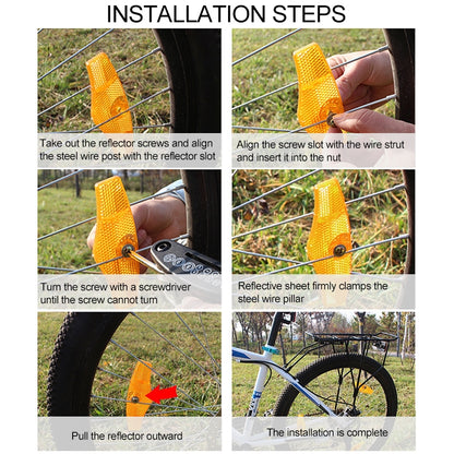 10 PCS Mountain Bike Spoke Reflection