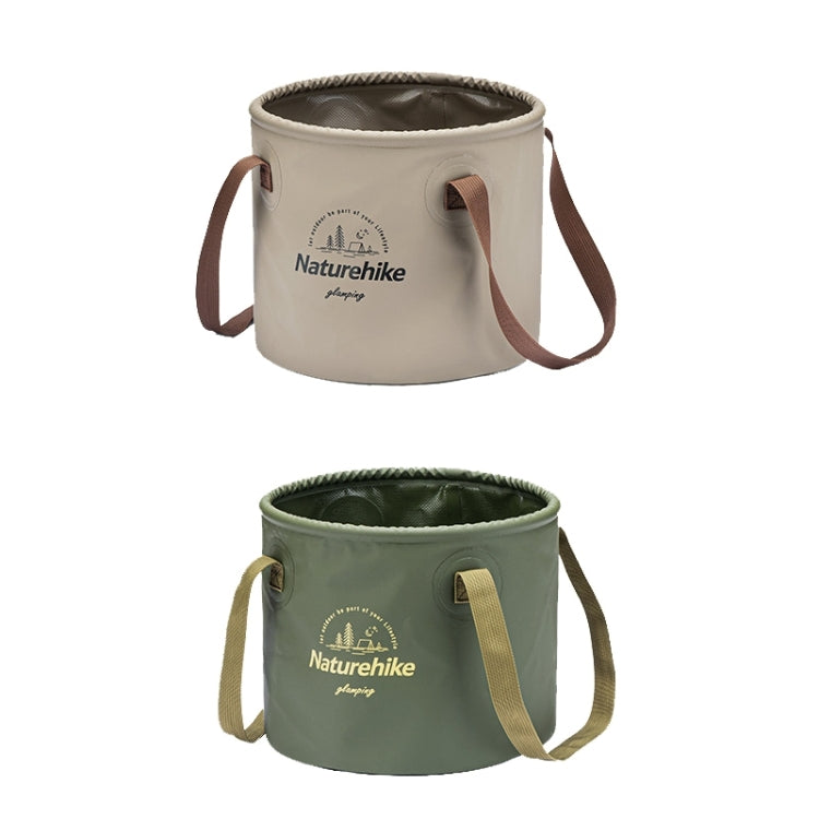 Naturehike NH20SJ040 10L PVC Outdoor Camping Foldable Water Storage Bucket, 10L