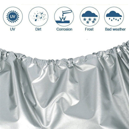 4PCS 210D Oxford Cloth RV Caravan Tire Dustproof and Waterproof Cover For 27-29 inch, Caravan Tire Cover