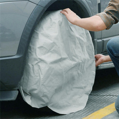4PCS 210D Oxford Cloth RV Caravan Tire Dustproof and Waterproof Cover For 27-29 inch, Caravan Tire Cover