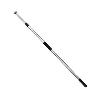 2.5M 2 Knots Multi-function Telescopic Stainless Steel Teaching Stick Guide Flagpole Signal Flag, 2.5M 2 Knots