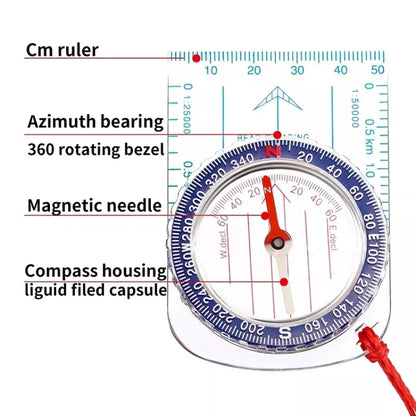Nisa DC47-3 Outdoor Compass Map Scale, DC47-3