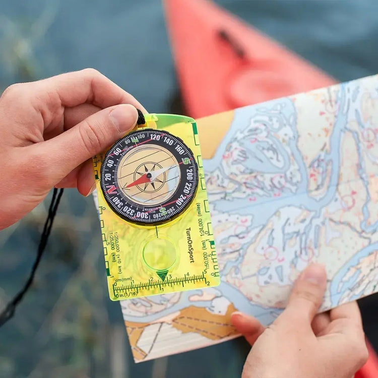 2pcs DC361 Outdoor Multifunctional Compass Map Scale, DC361