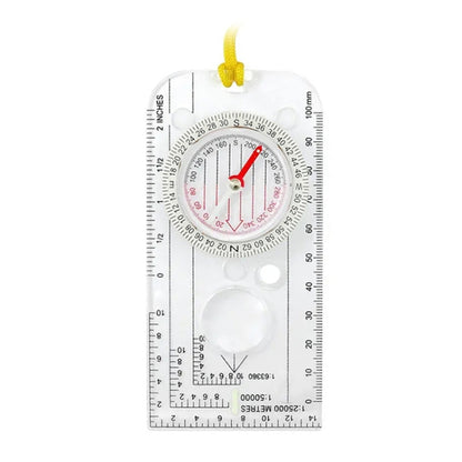 2pcs Nisa DC40-3A Outdoor Transparent Compass Map Scale, DC40-3A