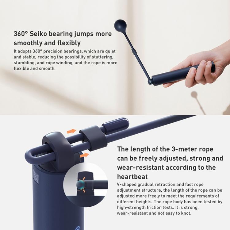 Original Xiaomi Mijia Smart Training Skipping Rope Dual Mode Supports Sports APP, XMSR-P803