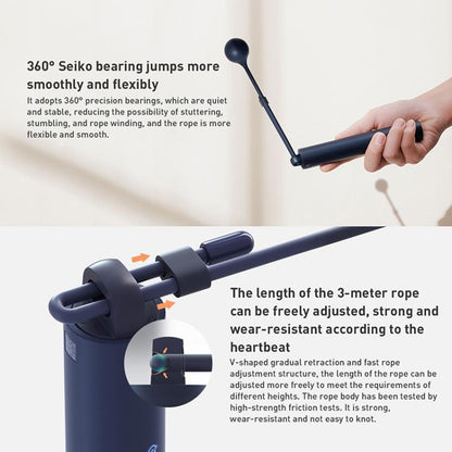 Original Xiaomi Mijia Smart Training Skipping Rope Dual Mode Supports Sports APP, XMSR-P803