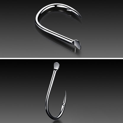 ISE 500 PCS Mixed Size Fish Barbed Hook Fishing Hooks, 6-15 #
