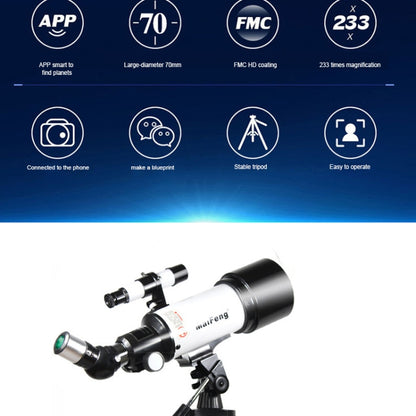 Maifeng40070 233x70 High Definition High Times Astronomical Telescope with Tripod, 233 x 70
