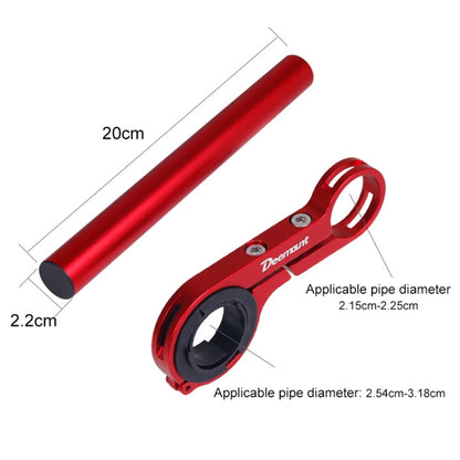 HLD-208 Mountainous Bicycle Carbon Fiber Handlebar Extension Frame Flashlight Bracket, Carbon Fiber Black, Carbon Fiber Blue, Carbon Fiber Red