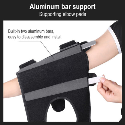 Adjustable Dual Aluminum Plate Support Compression Fixed Arm Protective Gear, Color Random Delivery, Arm Protective Gear