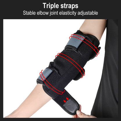 Adjustable Dual Aluminum Plate Support Compression Fixed Arm Protective Gear, Color Random Delivery, Arm Protective Gear