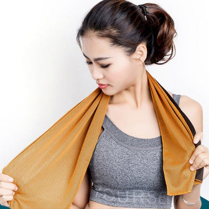 2 PCS Microfiber Fabric Gym Sports Towel Enduring Ice Towel, Size: 30*100cm, Ice Towel, Size: 30*100cm(Orange), Ice Towel, Size: 30*100cm(Green), Ice Towel, Size: 30*100cm(Grey), Ice Towel, Size: 30*100cm(Blue), Ice Towel, Size: 30*100cm(Magenta)