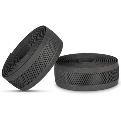 PROMEND GR-081H 1 Pair Embossed Hollow Antiskid Bicycle Grips Tape, 200x3cm Black